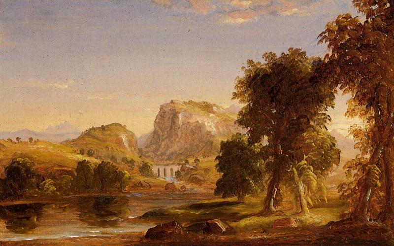 Thomas Cole Sketch for Dream of Arcadia Germany oil painting art
